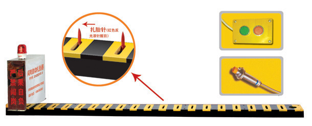 烟台芝罘区V3嵌入式闯岗自动扎胎器/阻车器